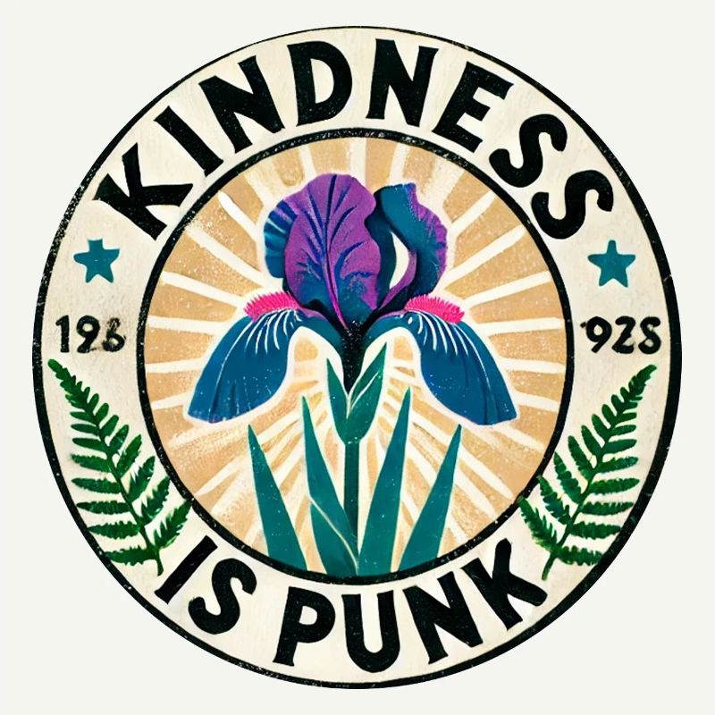 Freundlichkeit ist Punk-Iris-Patch
