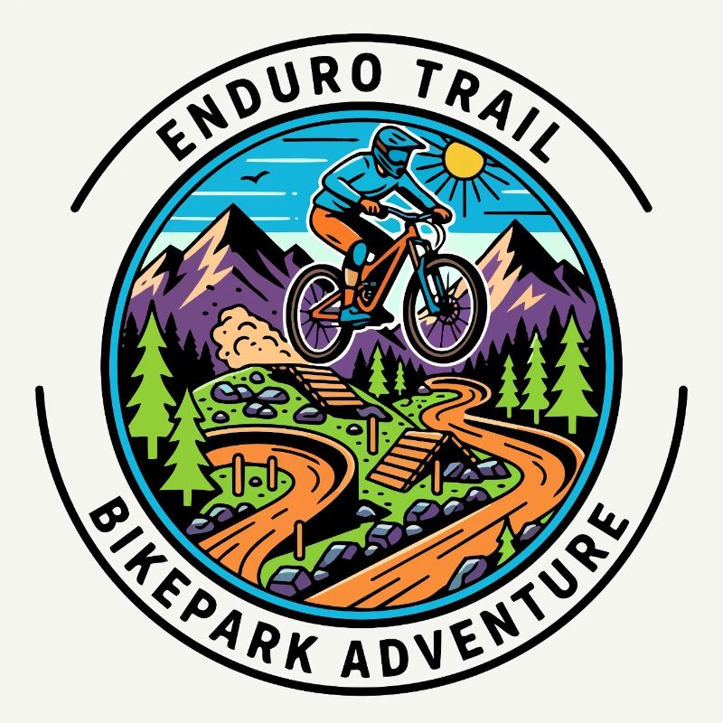 Badge de cycliste de Mountain Path
