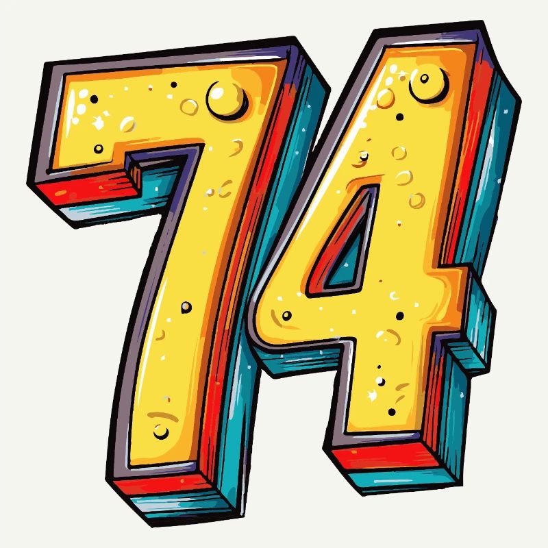 74 Nombre Coloré