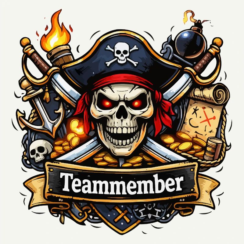 Membres de l’équipe : Conception du crâne de pirate