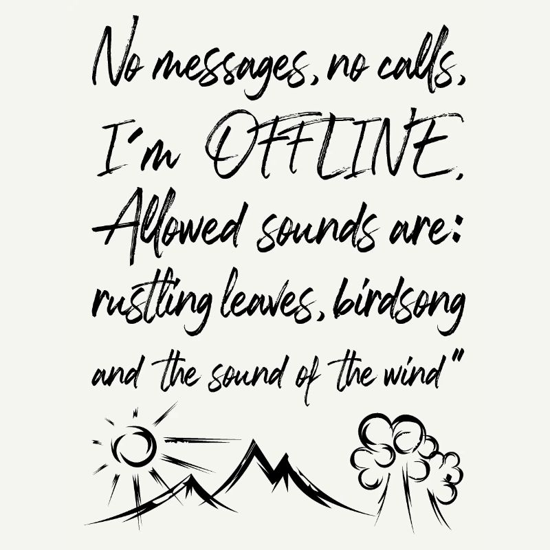 Offline Nature Graffiti Time Out Forest Tree Mountain Logo