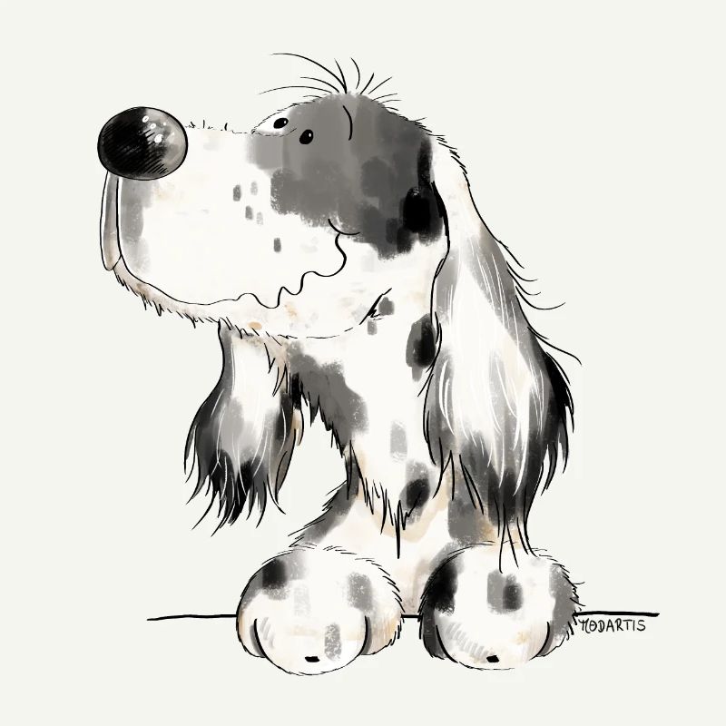 Englischer Setter I Hunde Comic Geschenk