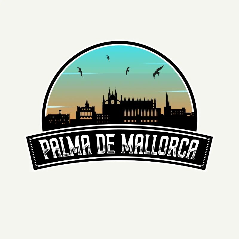 Palma De Mallorca Spanien Skyline Spanisches Souvenir