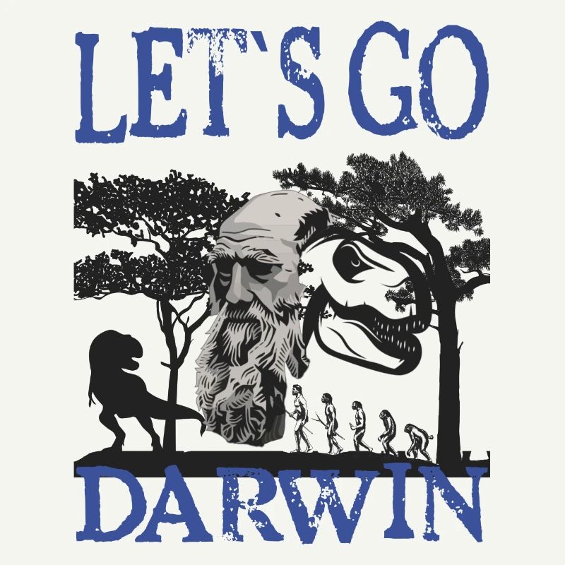 Charles Darwin Evolution textile gift idea