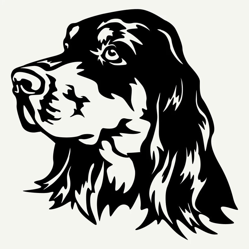 Gordon Setter Head