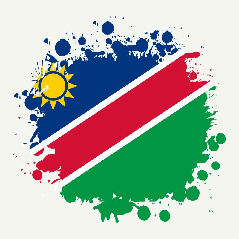 Namibia flags blob design