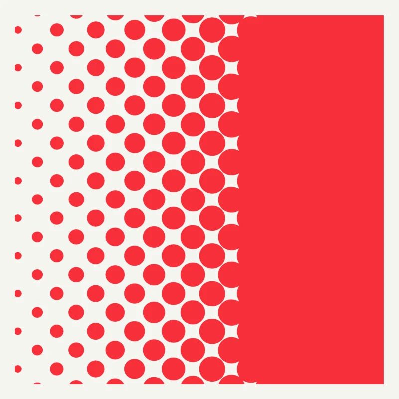 Halftone Gradient Rotes Panel