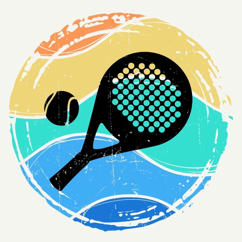 Padel Player Padel Game Setback Racket Ball