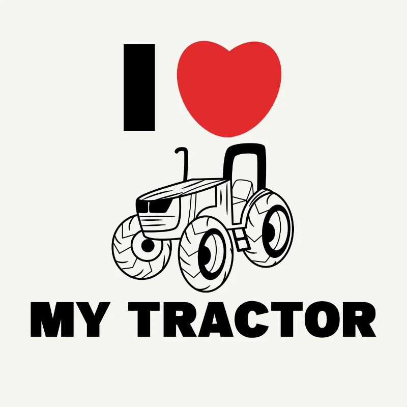 Ackerbau Herz Ich Liebe Traktor Statement Bauer