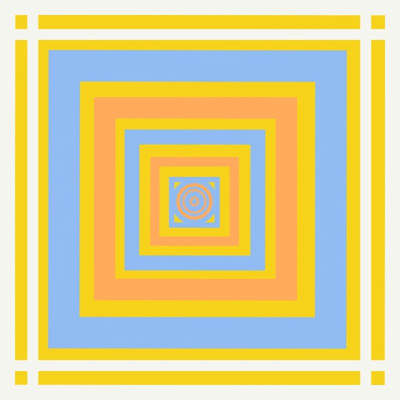 Geometric color play patterns