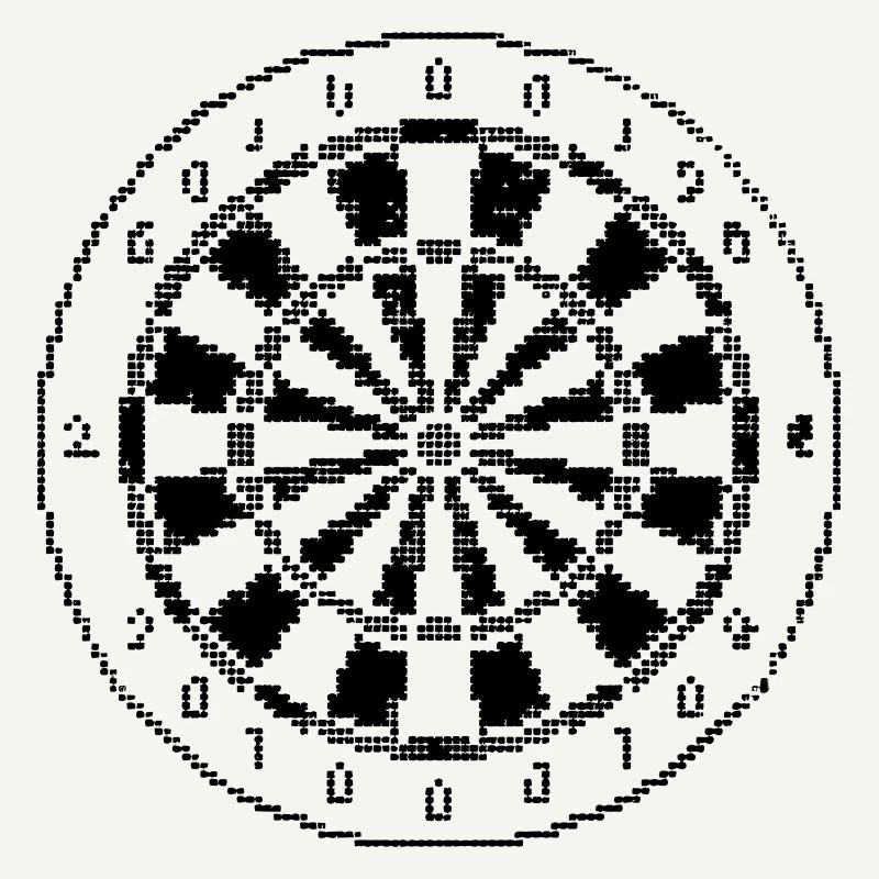 Jeu de fléchettes Pixel Graphique
