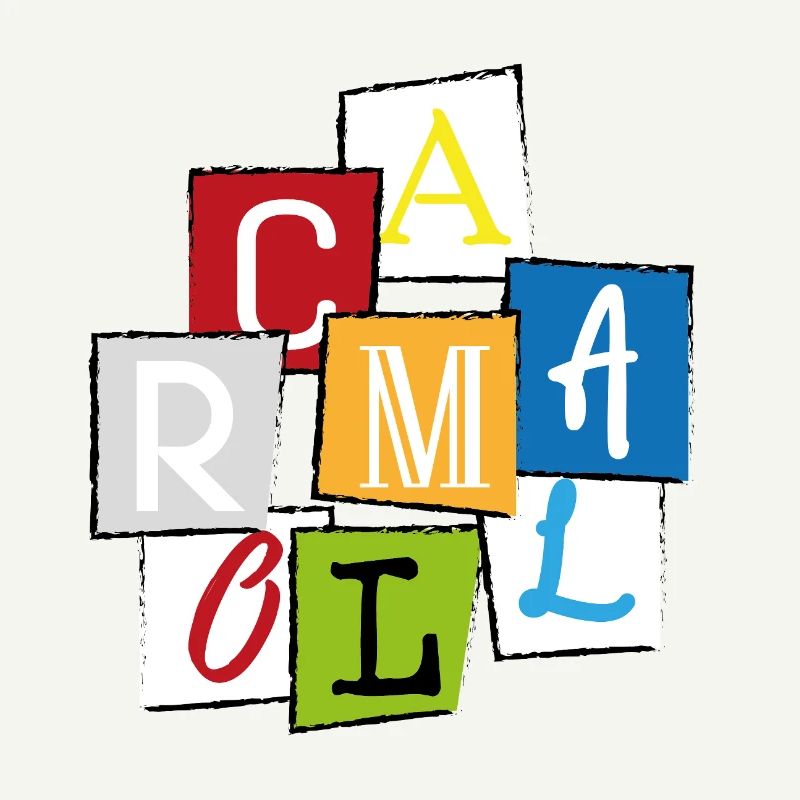 Mallorca "MLLRC" Bunte Buchstaben Collage Design