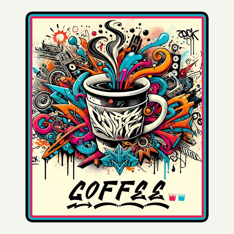 Kaffee Graffiti Explosion