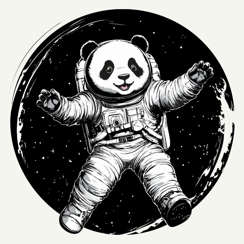 Astronaute Panda - Adorable explorateur de l’espace