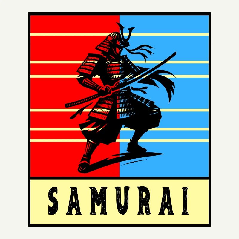 Retro Samurai Warrior