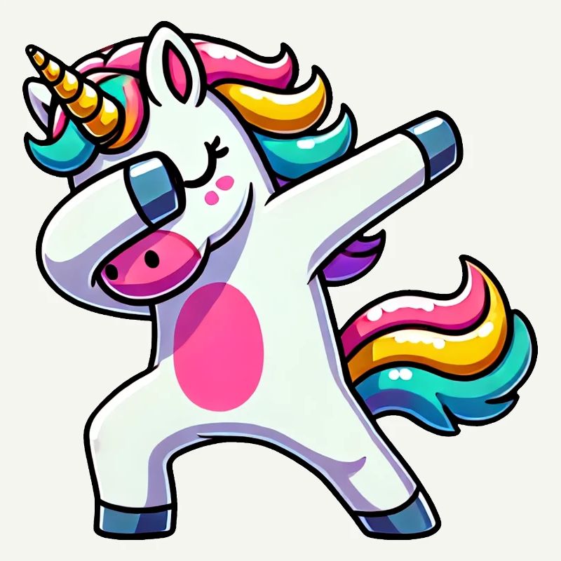 Dabbing Einhorn Dab Unicorn Mädchen Einhörner
