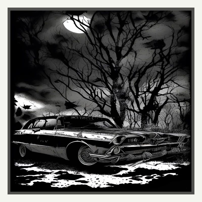 Oldtimer Oldtimer unter verwunschenem Baum