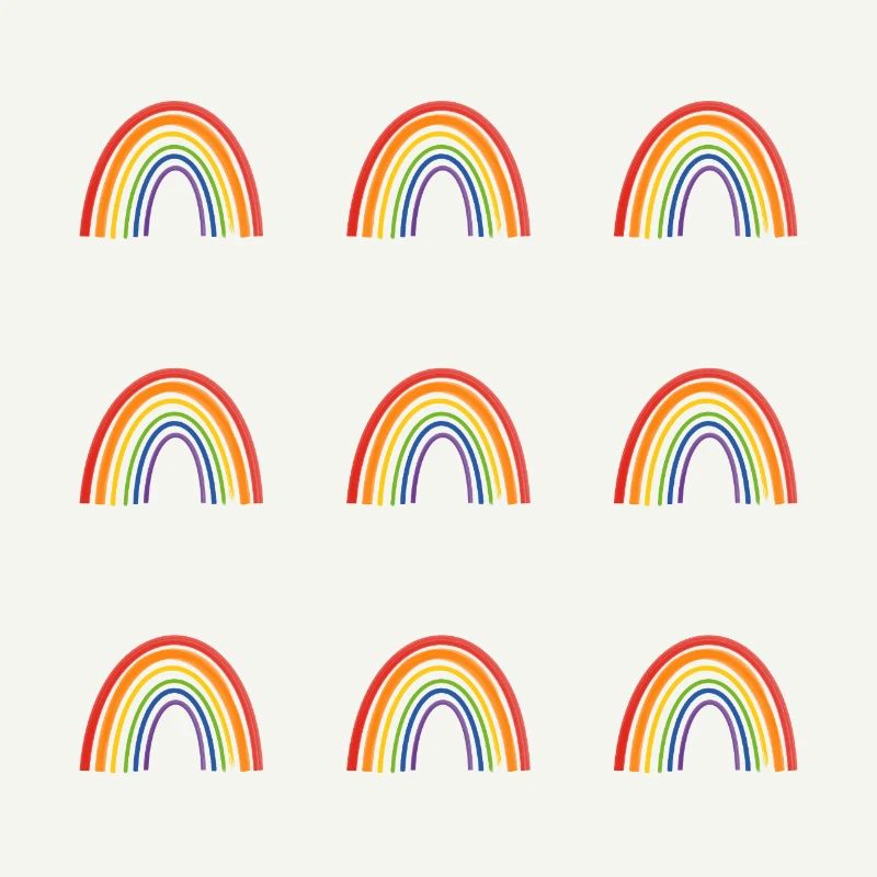 Vivid Rainbow Pattern for LGBT Pride Apparel