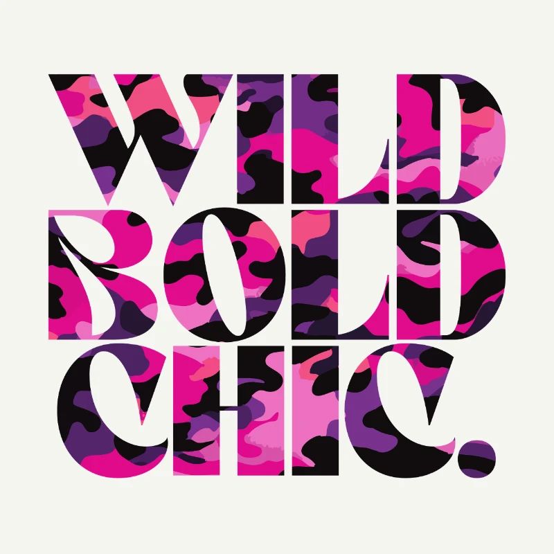 Wild Bold Chic Camo Pattern Design