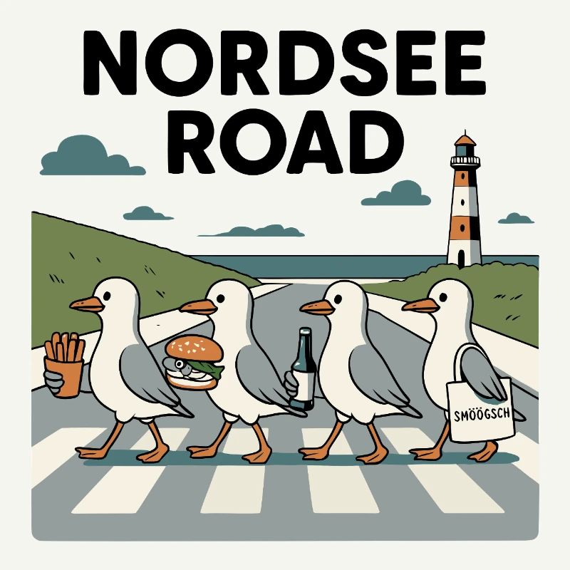 Nordseeroad Möwen