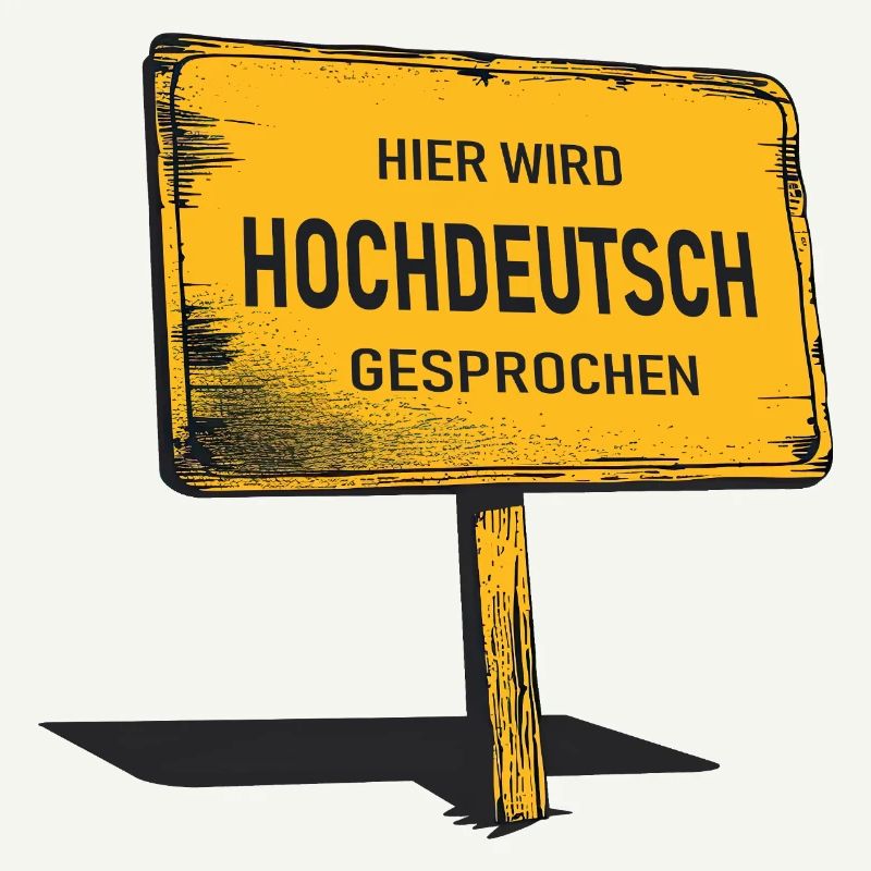 Hier wird Hochdeutsch gesprochen 