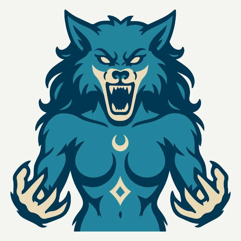 Conception de puissance Moonwolf