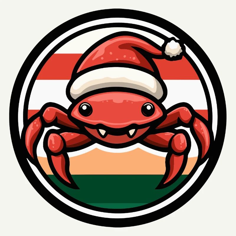 Weihnachtskrabbe im Feststil