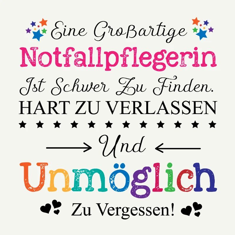 Notfallpflegerin Beruf Geschenk Abschied Pflegerin