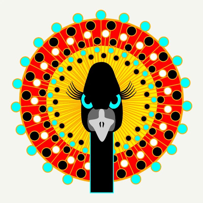 Vogel mit Attitüde.