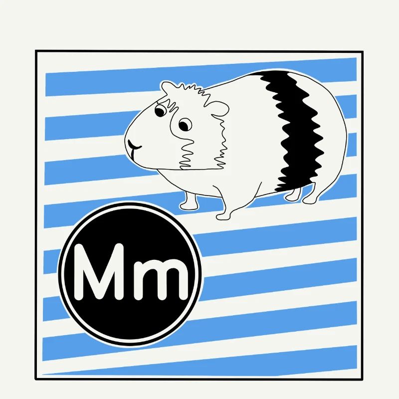 M pour cochon d’Inde
