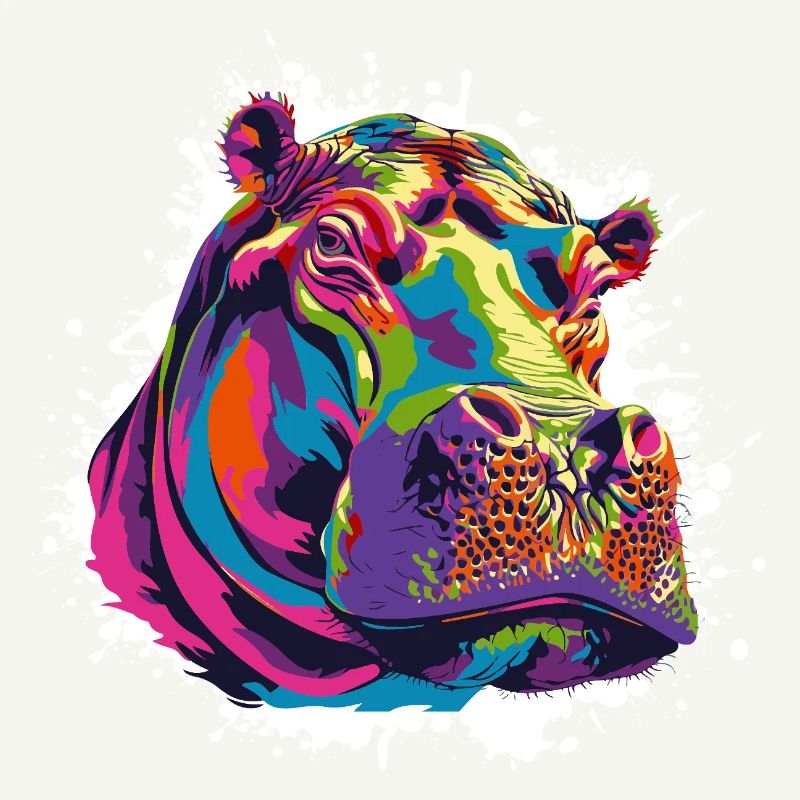 Hippo Art Comic