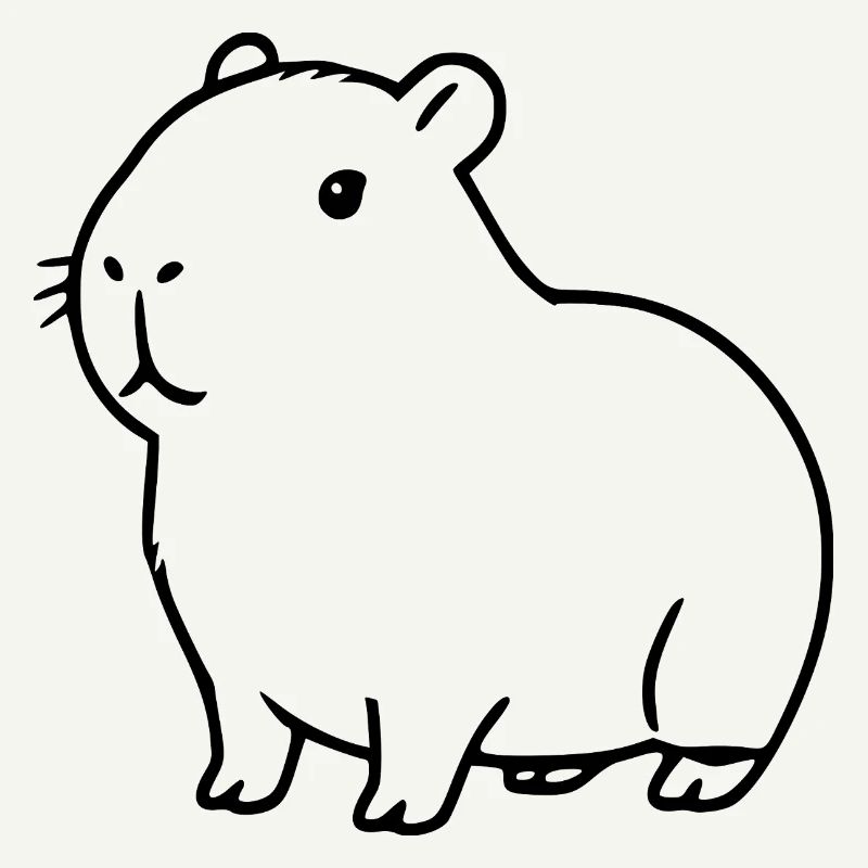 Capybara capybara noir