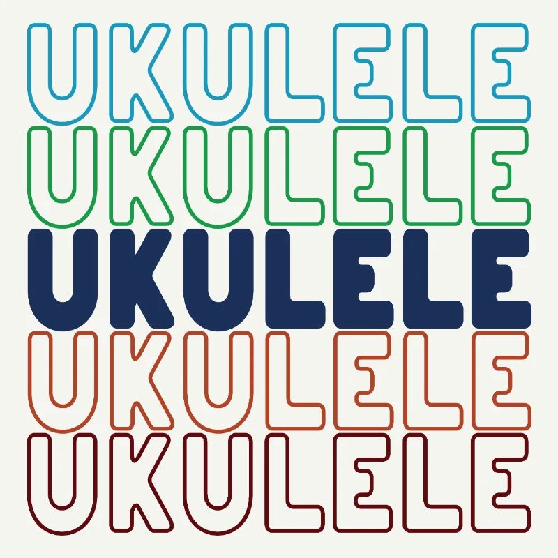Ukulele typography
