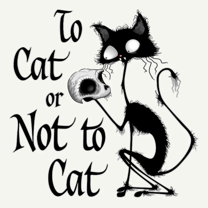« À chat ou pas à chat » Mème drôle de Hamlet à chat