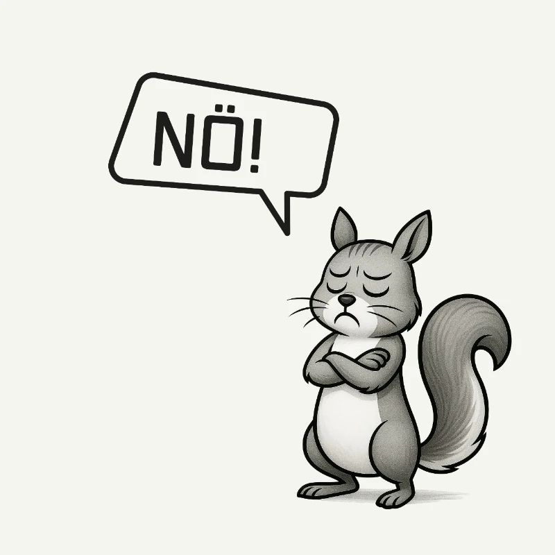 Nö! Eichhörnchen – Kleiner Sturkopf im Wald