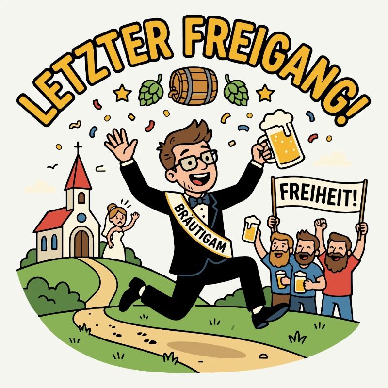 Letzte Ausfahrt JGA Endbaustelle Ehe