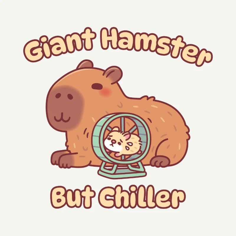 Mignon hamster géant capybara mais plus apaisant
