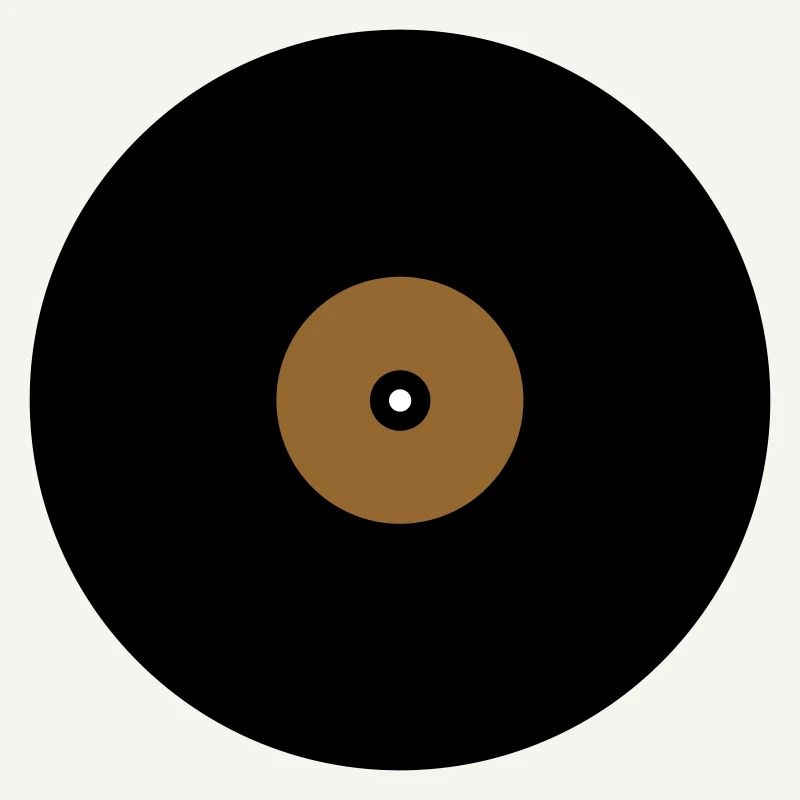 Base de boîte de texte en cercle de disque vinyle