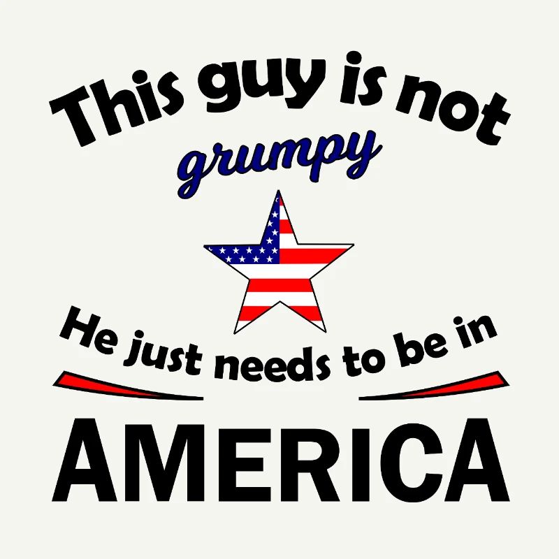 Grumpy Star avec étoile du drapeau américain