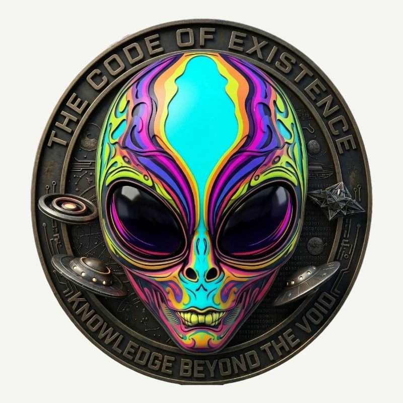 The Code of Existence Alien Sci-Fi Art