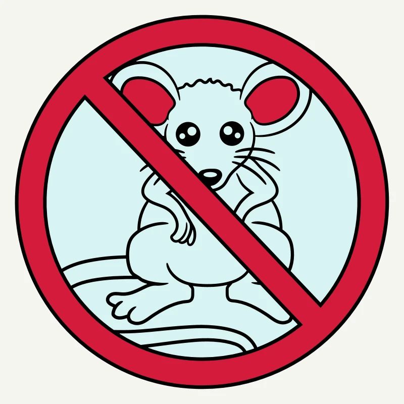 signe interdit a barré pas de souris suess n