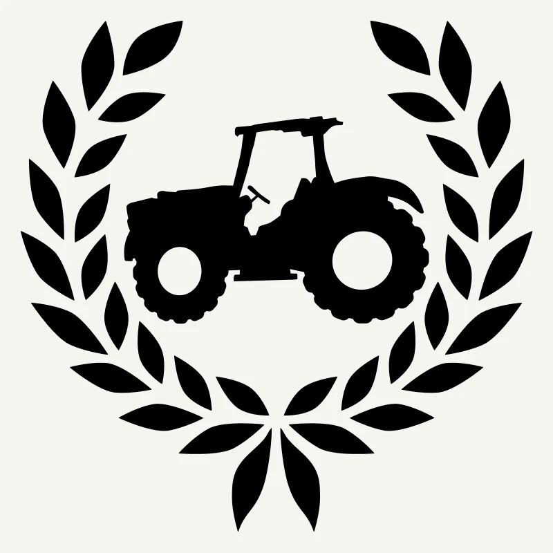 Lorbeerkranz Bauernhof Traktor