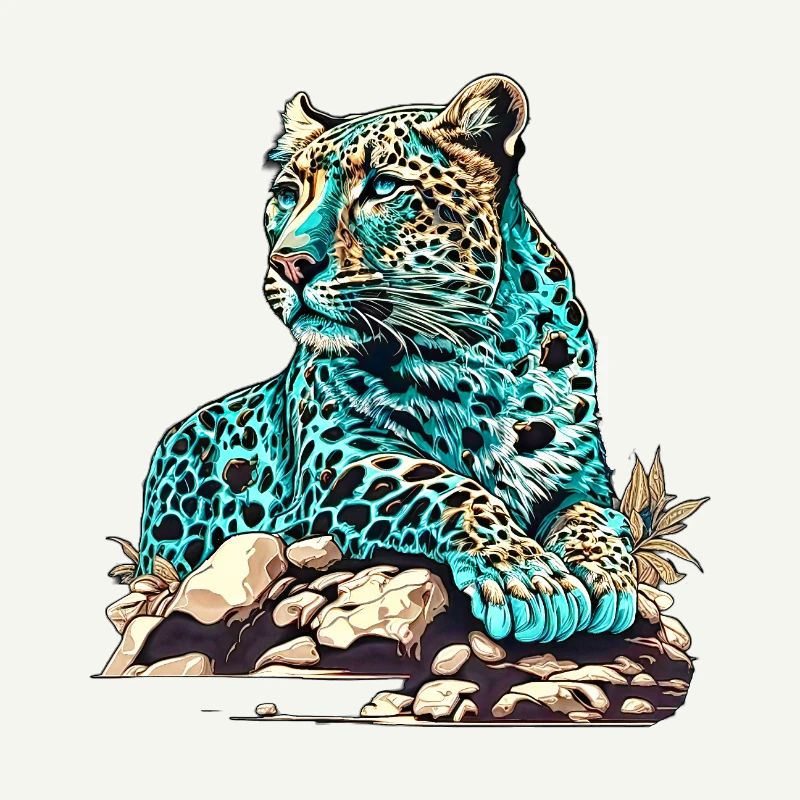 Leopard lying in wait