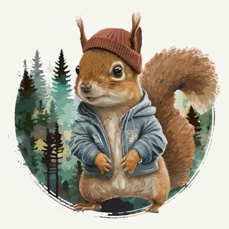 Niedliches Eichhörnchen