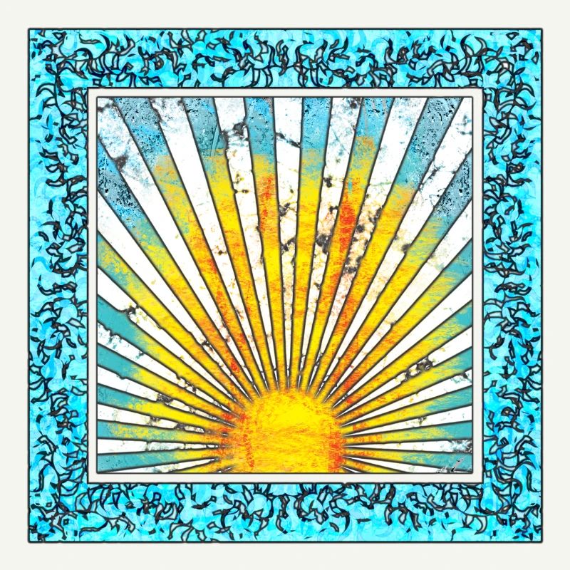 Sunrise with ray pattern - Mallorca Ibiza