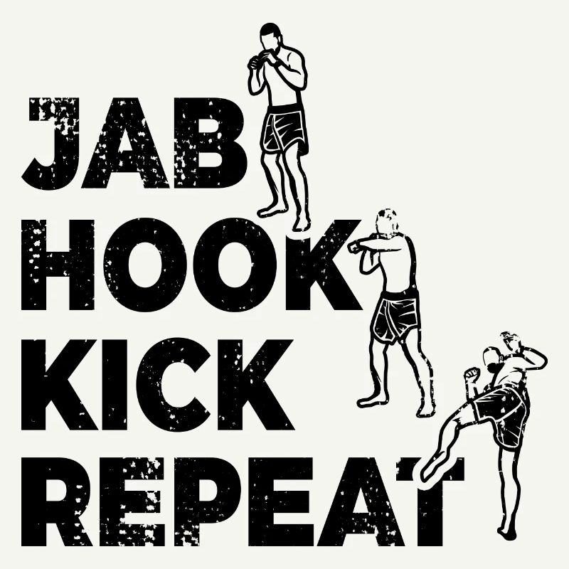 Routine de kickboxeur