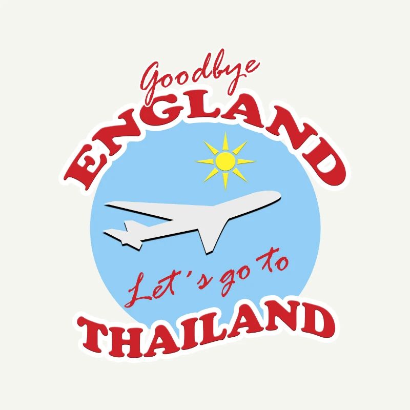 Thaïlande Voyage Adieu Conception d’Avion