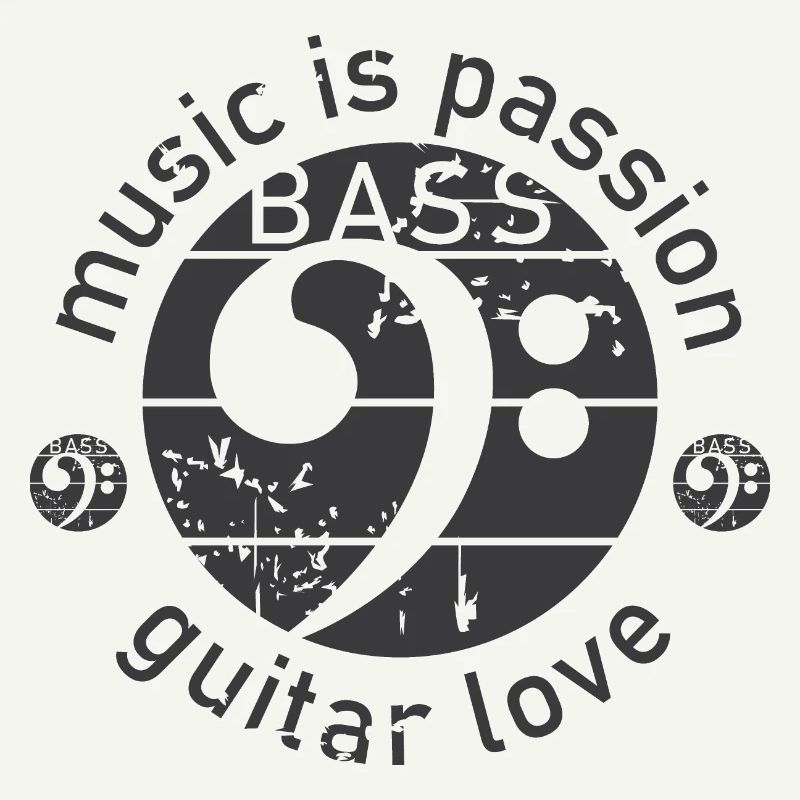 Guitare Basse Clé De Basse Look Utilisé Guitariste