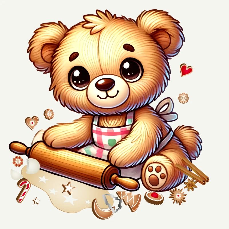 Cuisson de Noël Teddy – Douce joie festive