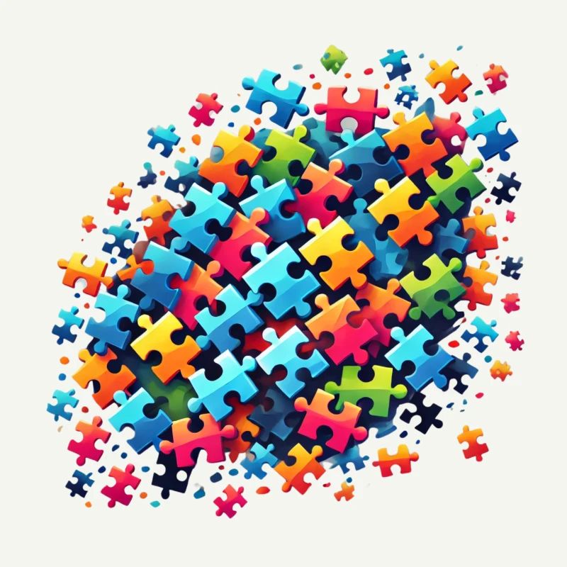 Colorful Puzzle Design for Creative Expression